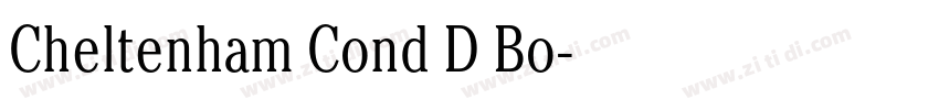 Cheltenham Cond D Bo字体转换